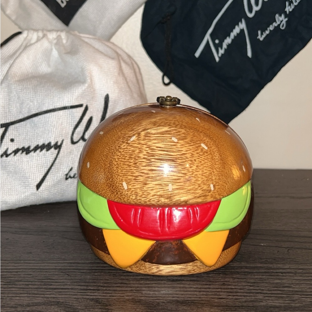 Timmy Woods Cheeseburger In Paradise Authentic Clutch/Shoulder/Crossbody Bag